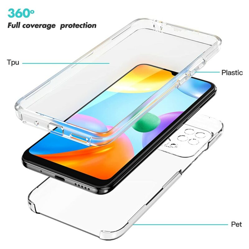 Capa 360 Xiaomi Redmi 10C - Full Cover Transparente