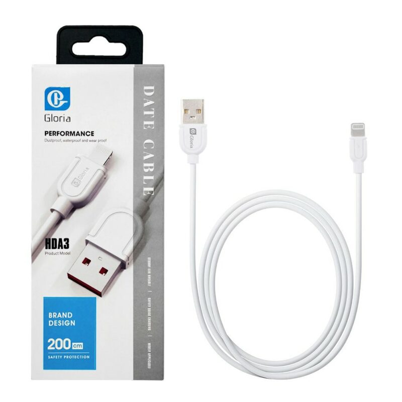 Cabo Lightning para USB Fast Charging 2.4A - 2 Metro