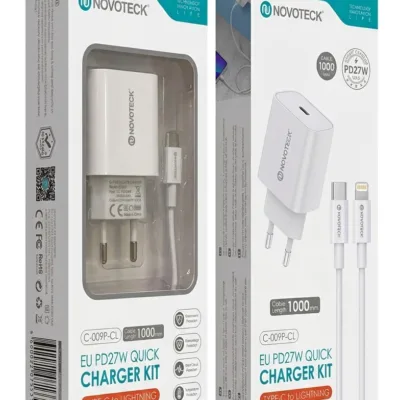 Carregador USB-C com Cabo USB-C para Lightning - 27W