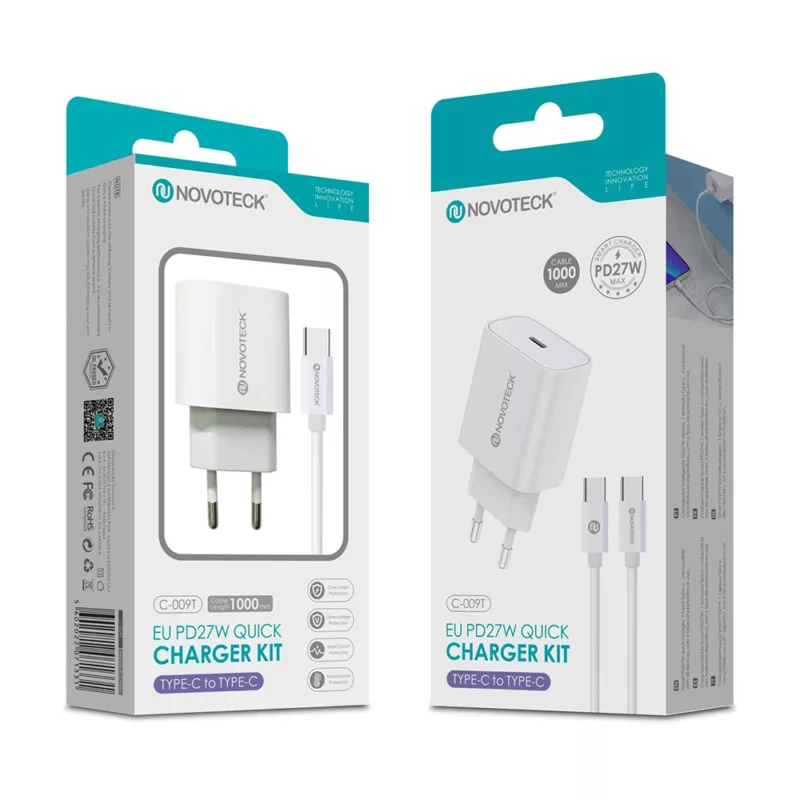 Carregador USB-C com Cabo - 27W