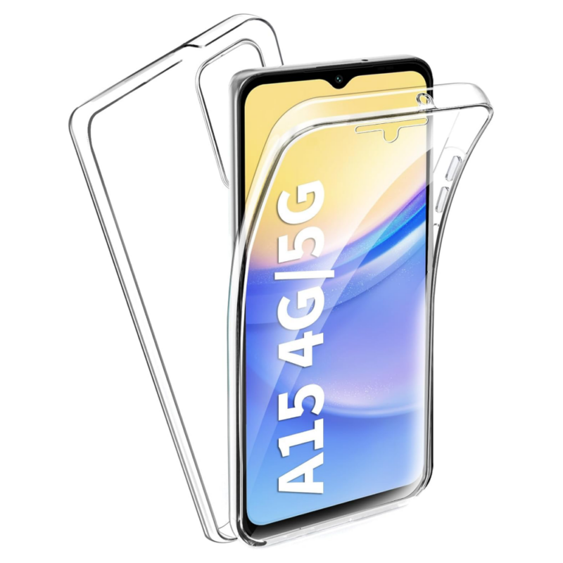 Capa 360 Samsung Galaxy A15 4G&5G - Full Cover Transparente