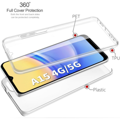 Capa 360 Samsung Galaxy A15 4G&5G - Full Cover Transparente