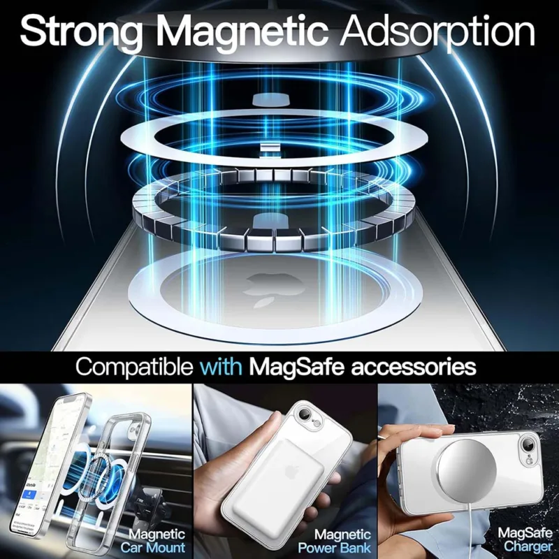 Capa iPhone 16E com MagSafe - Cristal Transparente