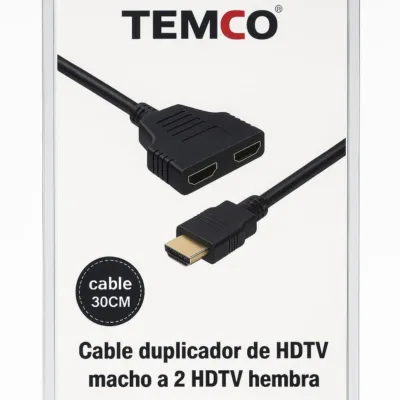 Divisor HDMI 1x2 – Macho para 2 Fêmea 30cm