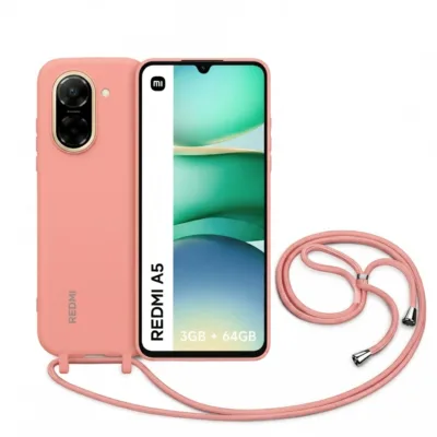Capa XIAOMI Redmi A5 com Cordão - Rosa Areia