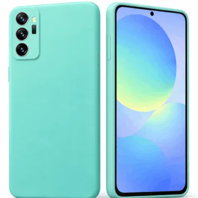 Capa Samsung Galaxy A37 5G Silicone Líquido - Verde Água