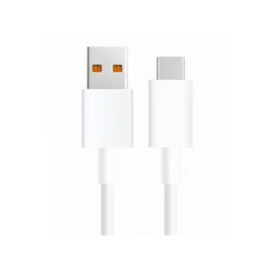 Cabo Xiaomi USB A para USB C 6A 1M Branco - BHR6032GL