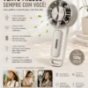 Ventoinha Portatil SANDOX USB branca com 3 velocidades