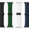 Bracelete magnetica Apple Watch em preto verde branco e azul