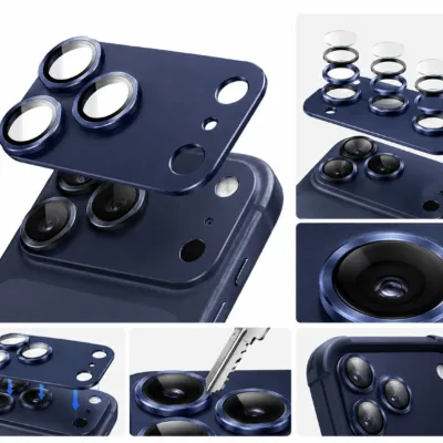 Pelicula de Vidro Camera Traseira iPhone 17 Pro - Azul