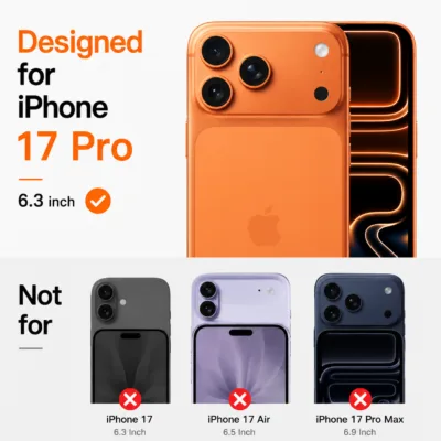 Pelicula de vidro camera traseira iPhone 17 Pro laranja