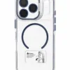 Capa iPhone 16 Pro Max MagSafe Cristal Transparente com Moldura Colorida