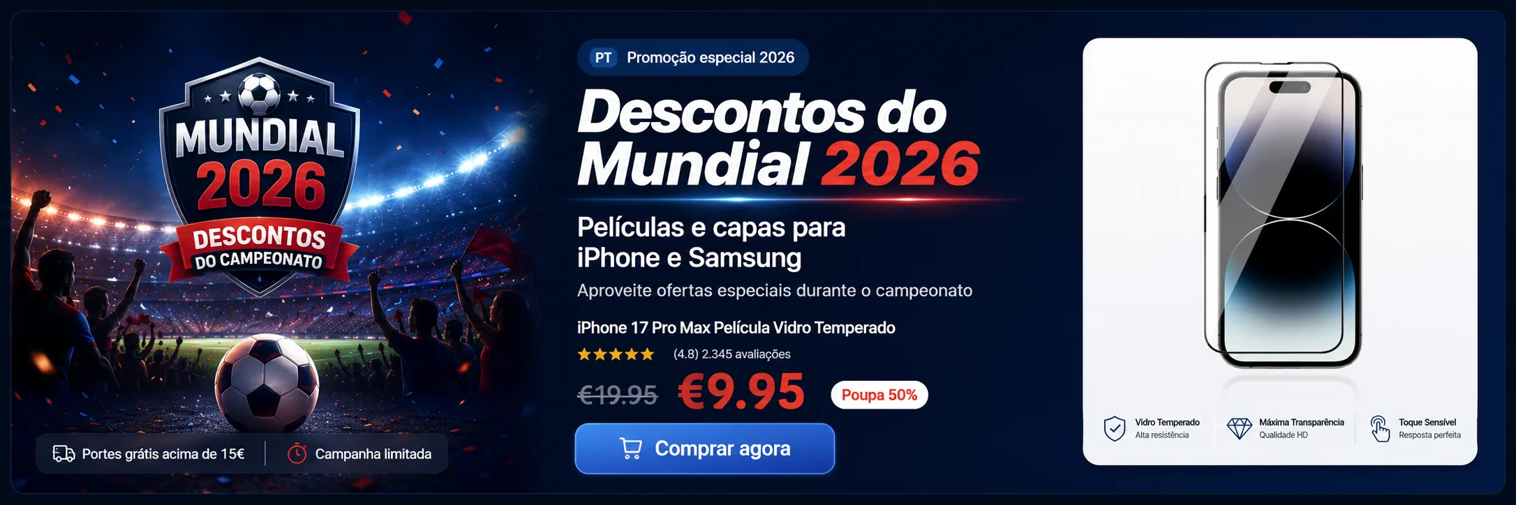 Película de Vidro – Películas de Telemóveis Nº1 em Portugal