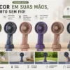 Conjunto de ventoinha portatil USB com base em varias cores