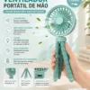 Ventilador Portatil de Mao Pritech USB com tripe flexivel e luz LED