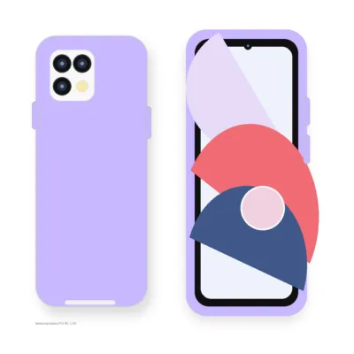 Capa Samsung Galaxy A13 4G Square Silicone Premium - Lilás