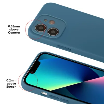 Capa iPhone 13 Square Silicone Premium