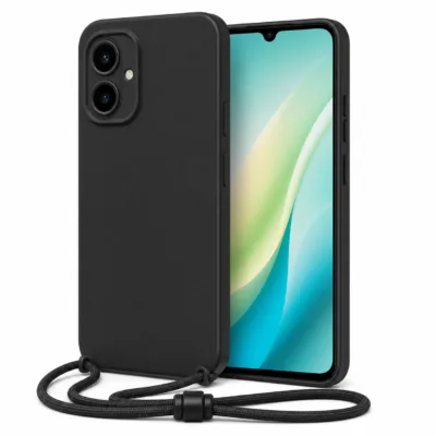 Capa Xiaomi Redmi 15C 5G com cordão preto