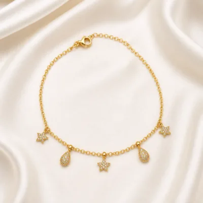 colar estrelas e gotas 83505-03 — 83505-03-A-ivory-satin