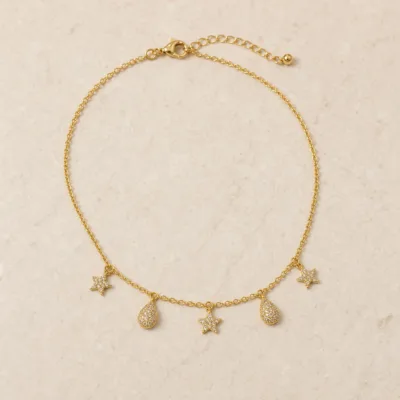 colar estrelas e gotas 83505-03 — 83505-03-A-warm-stone