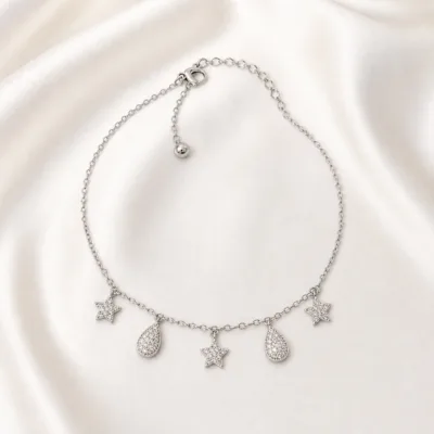 colar estrelas e gotas 83505-03 — 83505-03-B-ivory-satin