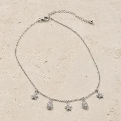colar estrelas e gotas 83505-03 — 83505-03-B-warm-stone