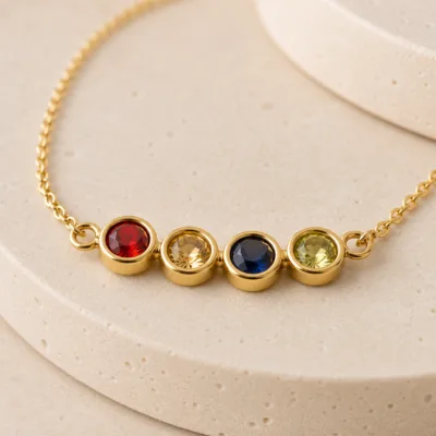 colar dourado clave de sol, variante dourada, pedra clara, referência 83544-01