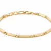 pulseira dourada geométrica, Barras Geométricas com Pontos de Luz, em fundo branco, referencia 83978-01