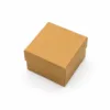 Caixa de Joias Kraft 5x5 cm com Interior Preto
