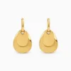 Brincos de Gotas Duplas Sobrepostas dourado, referência 84858-05