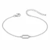 pulseira prateada com elo de cristais em fundo branco, referencia 85245-01