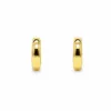 Brincos fashion de argola dourados pequenos minimalistas