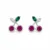 85374-21 — Cerejas Rosa com Folhas Verdes