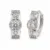 85376-3 ?Argola Halo com Cristal Redondo