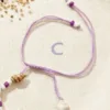 tornozeleira lilás conchas estrela Variante C 85551-2