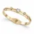 Cristais brancos — dourado