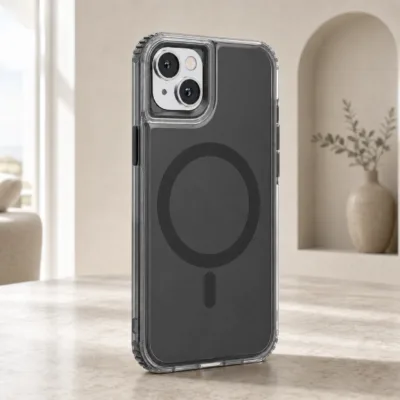 Capa Magnética Translúcida Reforçada CSZXK003 para iPhone 13 e iPhone 14