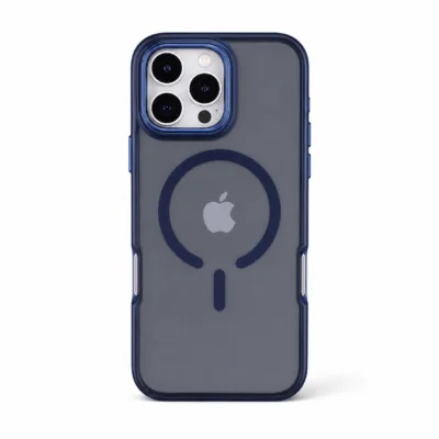 Capa Magnética FGZJ002 com Suporte de Câmara para iPhone 14 Pro Max - iPhone 14 Pro Max, Azul
