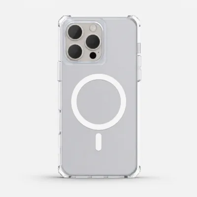 Capa Magnética Transparente YDCX para iPhone 13/14, 14 Pro Max, 15 e 15 Pro