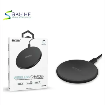 Carregador sem fios ACCETEL ACW510B preto 15W