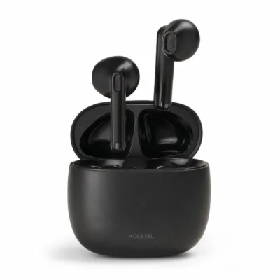 Auriculares sem fios ACCETEL W30BB TrueConnect preto - imagem 1