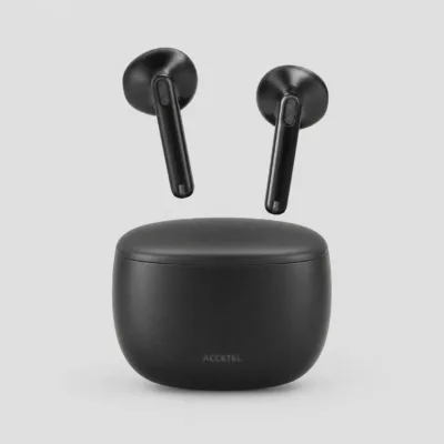 Auriculares sem fios ACCETEL W30BB TrueConnect preto - imagem 3