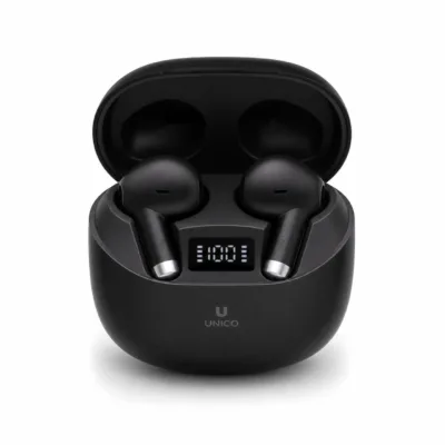 Auriculares sem fios UNICO EP280B preto e branco - imagem 1