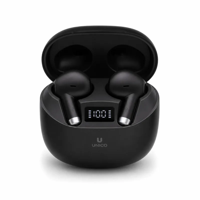 Auriculares sem fios UNICO EP280B preto e branco - imagem 1