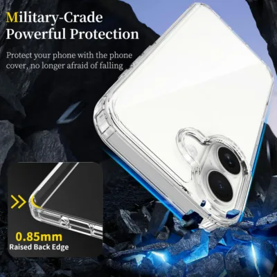 Capa iPhone 17 Anti-Queda Cristal Transparente - imagem 3