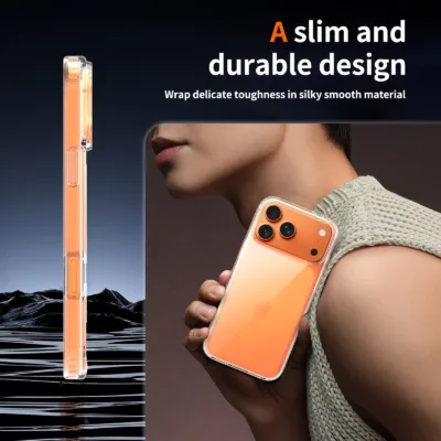 Capa transparente TPU PC anti-choque para iPhone 17 Pro Max - imagem 2
