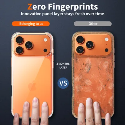 Capa transparente TPU PC anti-choque para iPhone 17 Pro Max - imagem 4