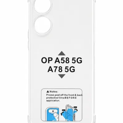 Capa OPPO A58 5G A78 5G transparente anti-choque - imagem 1