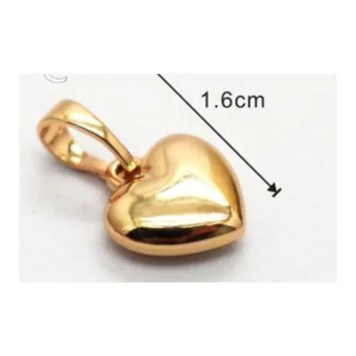 pendente coração dourado liso Variante C 83715