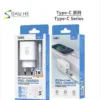 Carregador USER SA0073 2,4A com duas portas e cabo USB-C